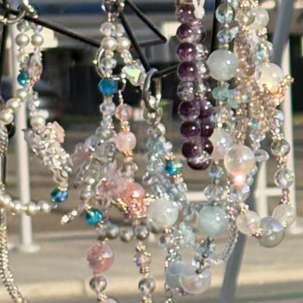 Elegant Multi-Color Beaded Phone Wristlets Live Show Listing